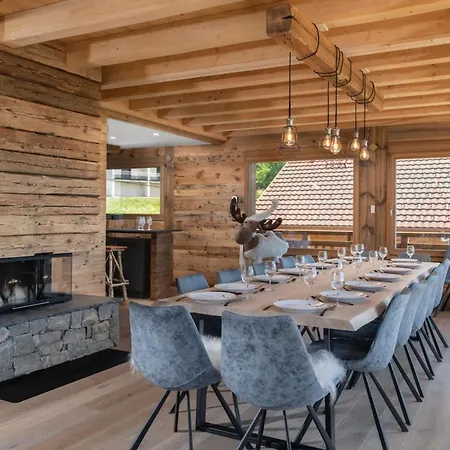 Les 3 Oursons Luxury With Hot Tub Sauna Chalet