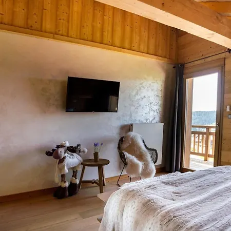 Les 3 Oursons Luxury With Hot Tub Sauna Chalet *